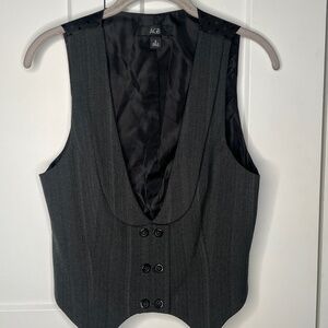 AGB Black Striped Vest Women's Size 4